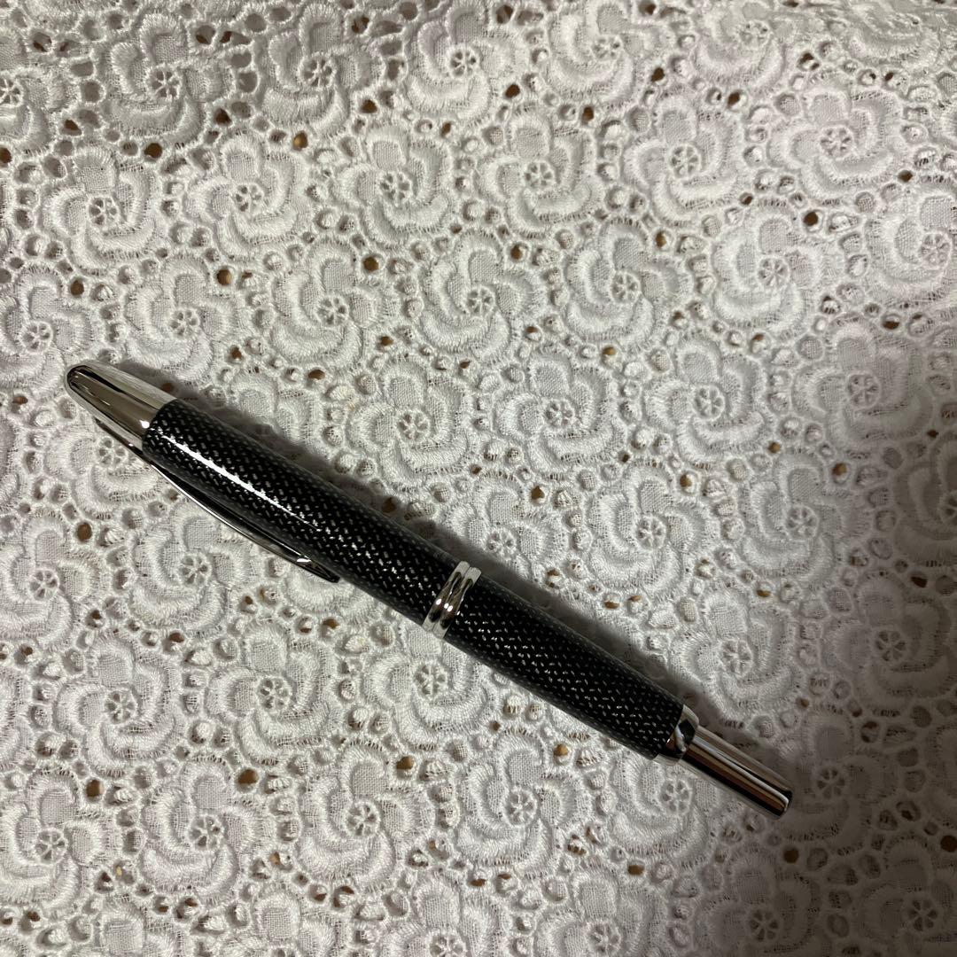 万年筆　キャップレス絣　ブラック　B（太字）