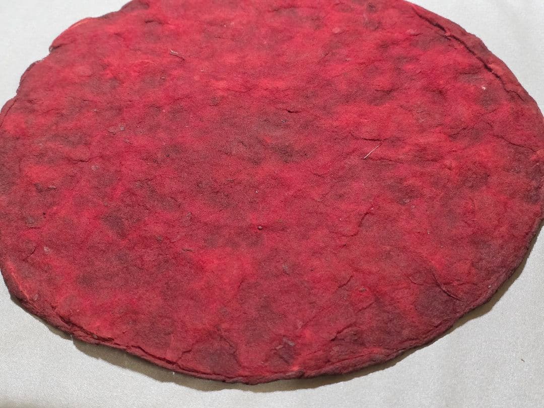 【赤字覚悟❗本物保証】臙脂綿（えんじわた）30cm超え大盤　戦前の日本画絵具染料