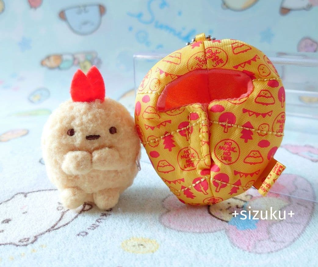 【レア・２点】すみっコぐらし えびふらいのしっぽ 寝袋 タワレコ ぬいぐるみ