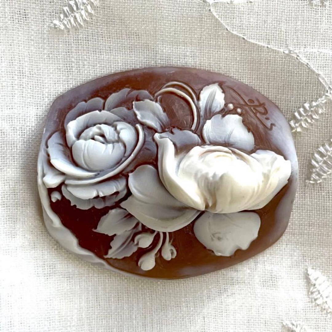 ◆シェルカメオ ルース ヴィンテージ アート 彫刻 美術品 アンティークレトロ②