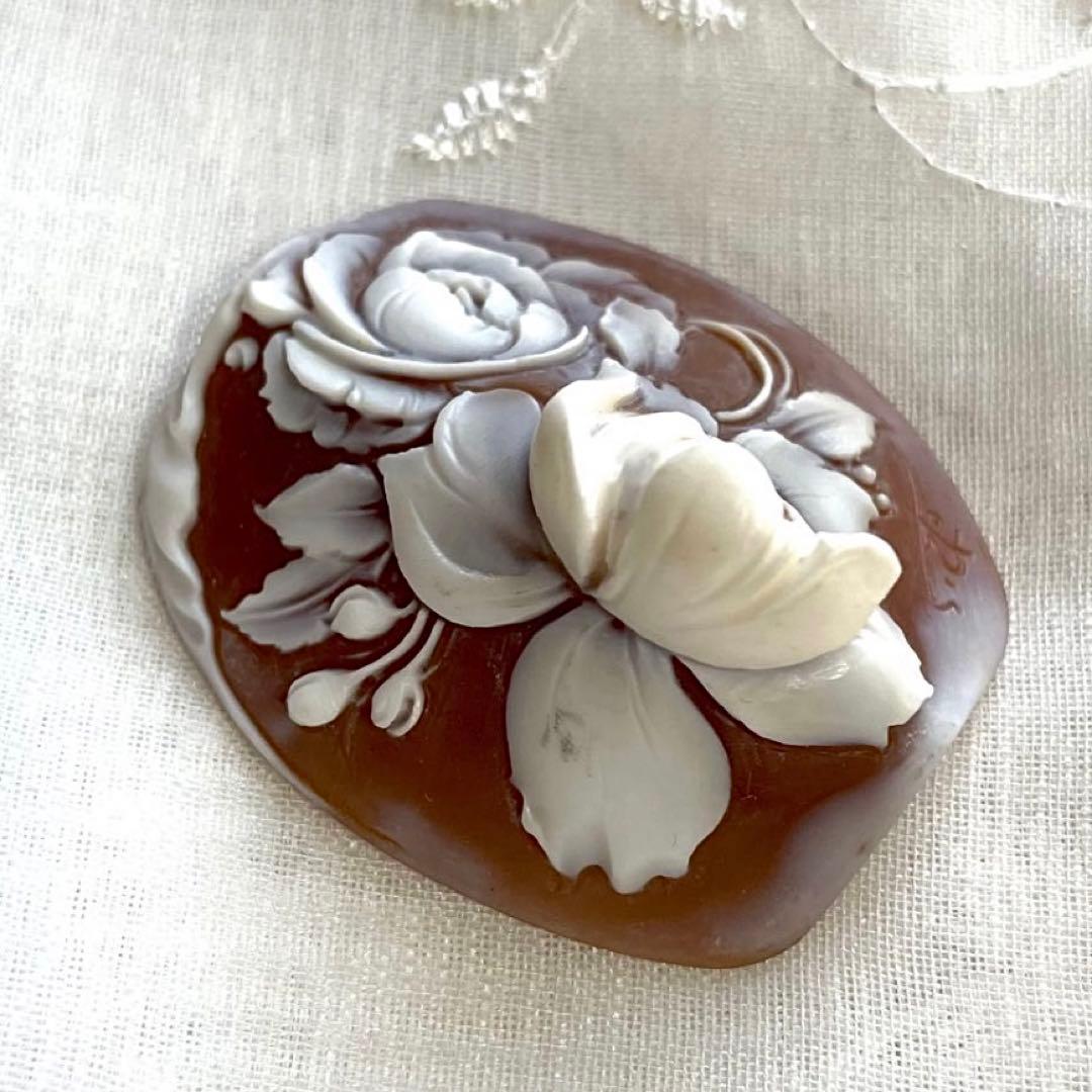 ◆シェルカメオ ルース ヴィンテージ アート 彫刻 美術品 アンティークレトロ②