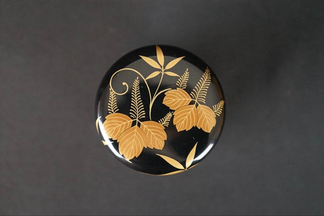 輪島塗 桐蒔絵 棗 共箱 茶道具