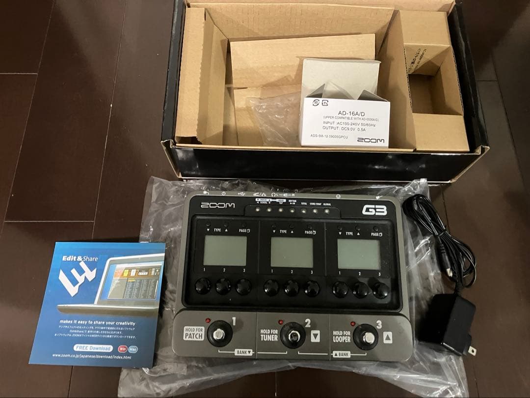 Zoom G3 ギターエフェクト&アンプシミュレーター& FP02M（ペダル）