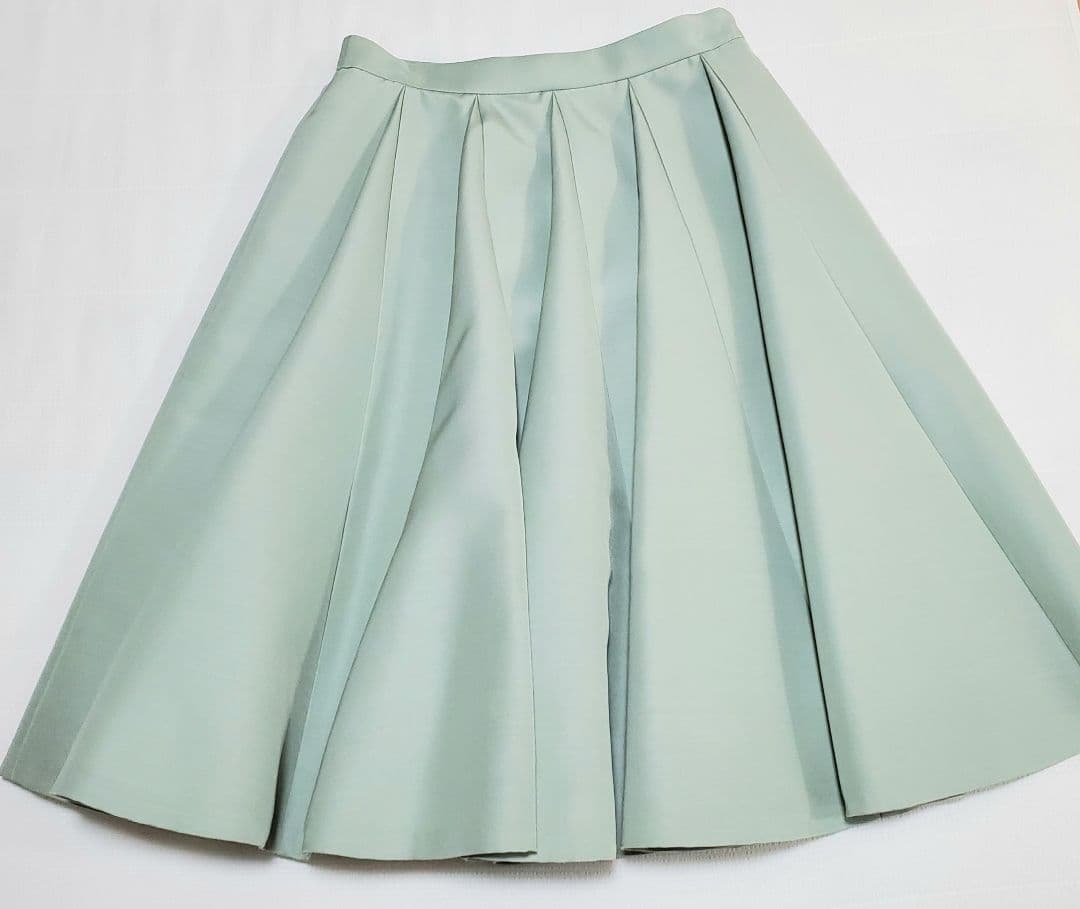 FOXEYフォクシーシルクタックプリーツフレアスカート 42