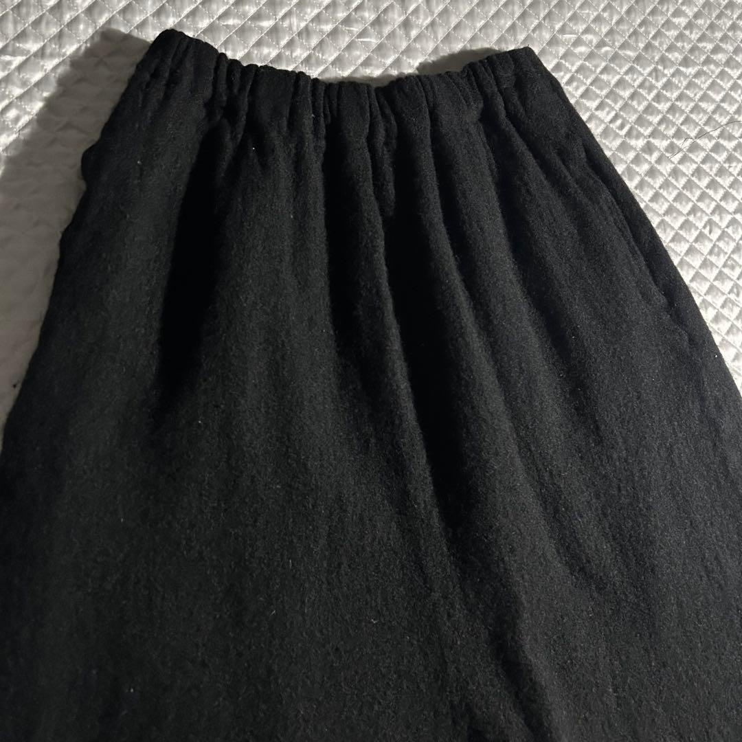 AD2021 21AW ウール縮絨ペンギンパンツ サルエル 黒