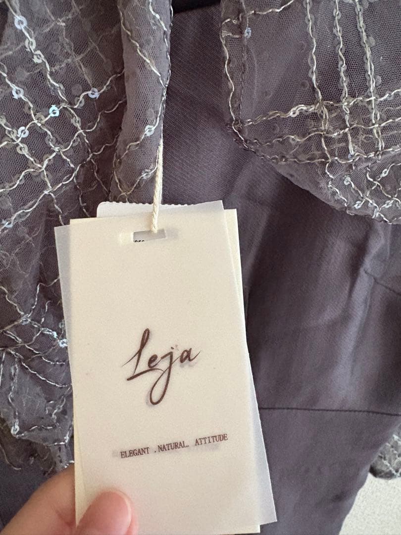 新品未使用　レジャ　ドットスパンコールリボンボレロオールインワンパンツドレス