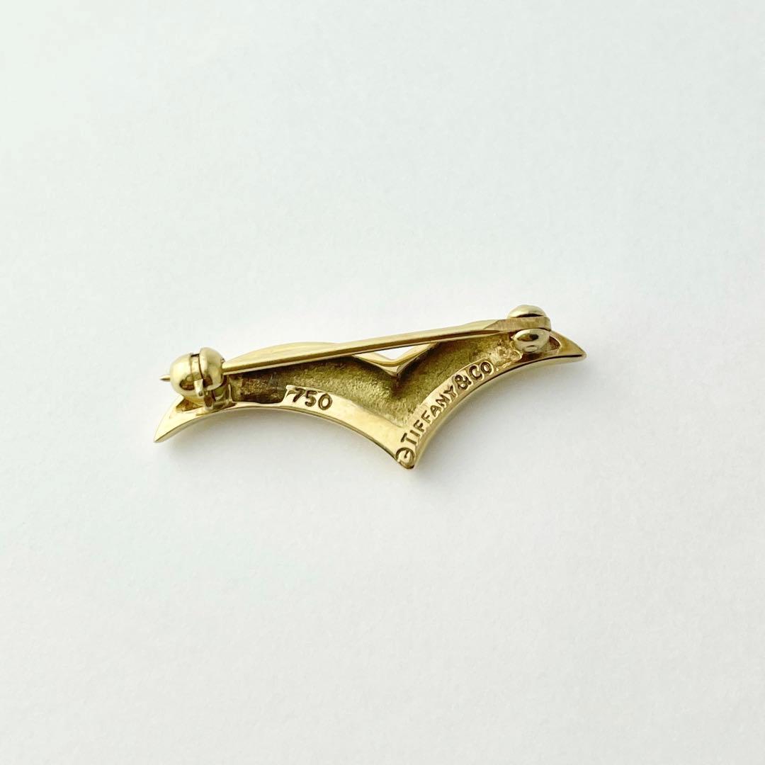 K18 ティファニー　シーガル　ブローチ