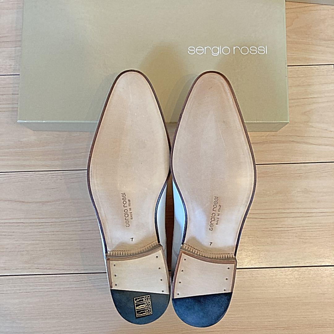 ⭐︎ hts.co.ltd⭐︎ 新品未使用　セルジオロッシ革靴白 Size 7