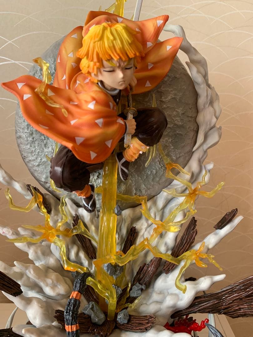 我妻善逸鬼滅の刃 フィギュア 約51cm