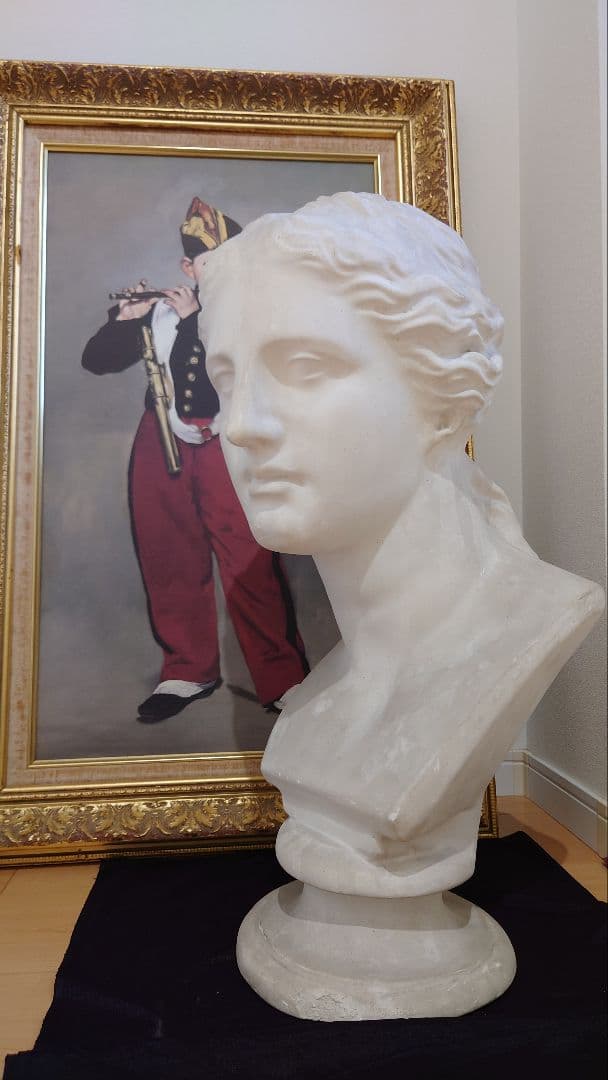 【中古品】石膏像　ミロのビーナス　胸像　訳あり　デッサン　スタジオ　オブジェ