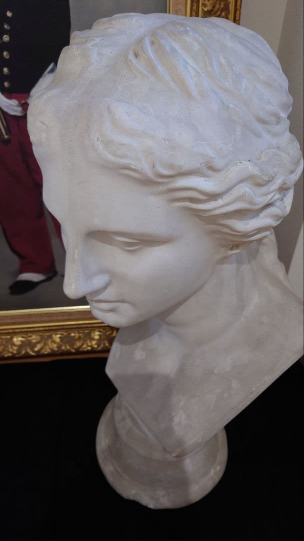 【中古品】石膏像　ミロのビーナス　胸像　訳あり　デッサン　スタジオ　オブジェ