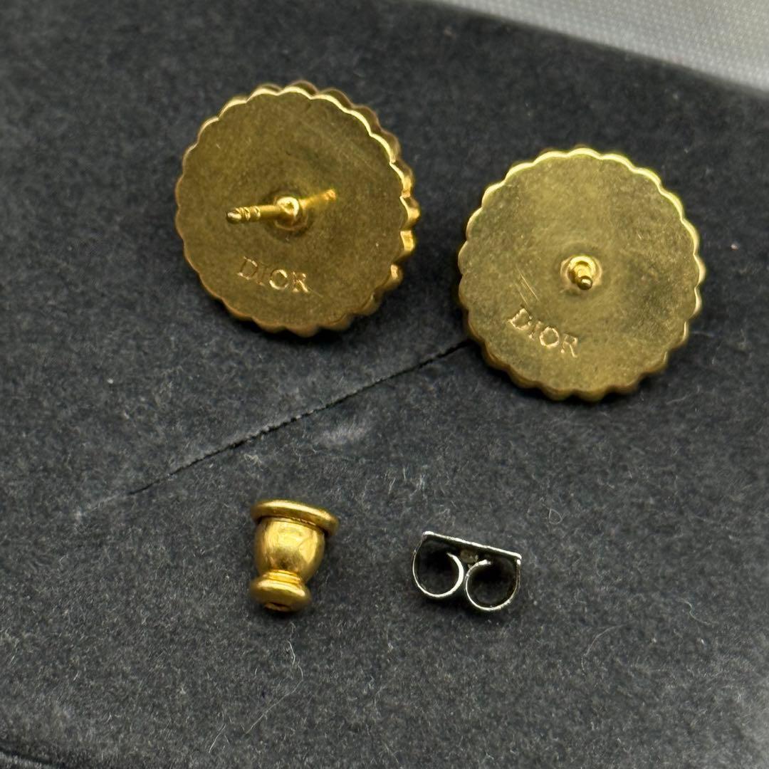 美品✨Dior Petit CD Baroque スタッドピアス ピンク