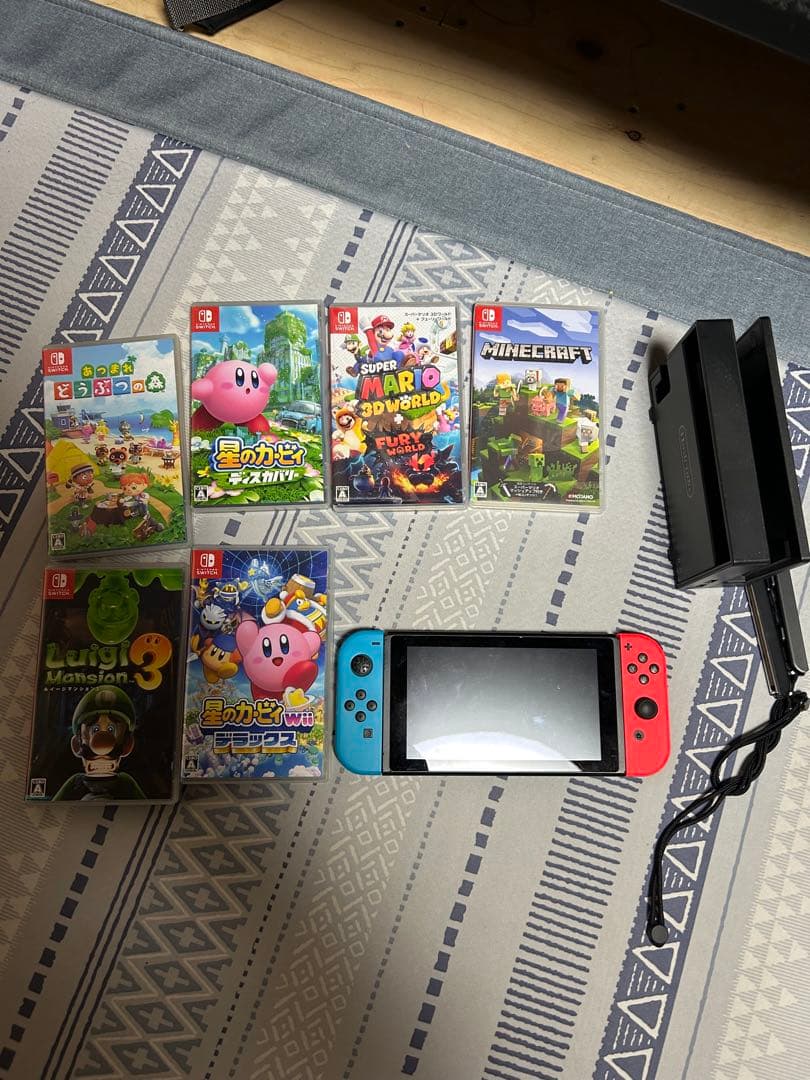 M*様 Nintendo Switch 本体 赤青 + ゲームソフト