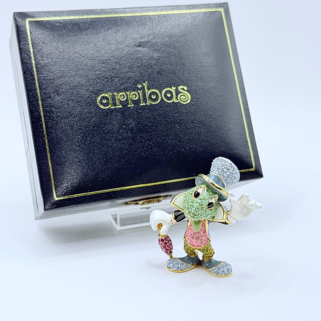 希少☆ディズニー アリバスブラザーズ スワロフスキー ジミニー クリケット 置物