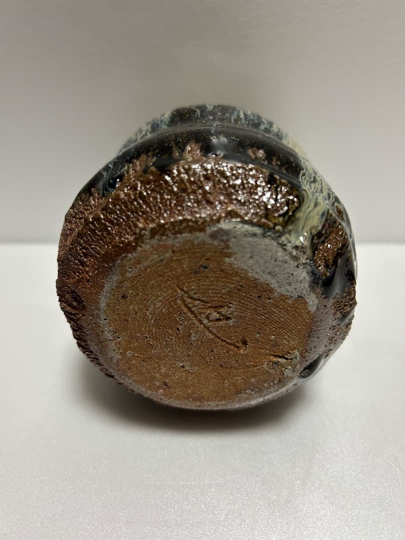 朝鮮唐津 掛花入 (鏡山窯 井上東也)