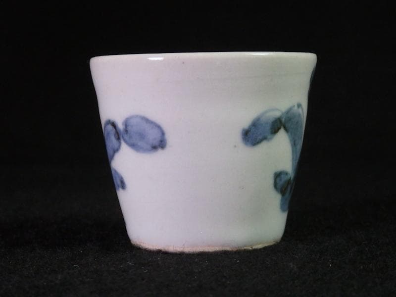 古伊万里　草花の図　猪口　江戸中期　D860AS-fbcm