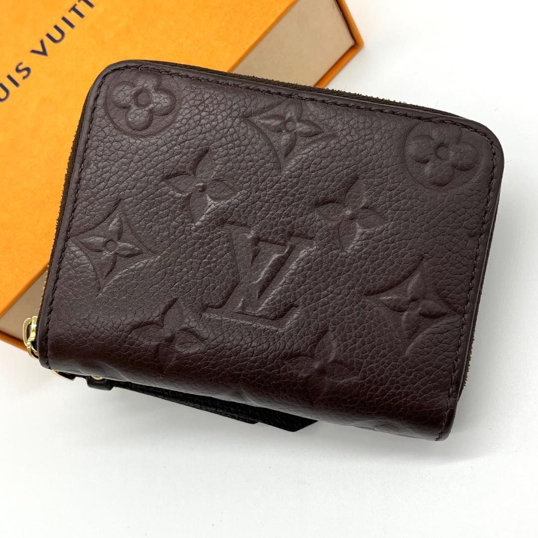 ルイヴィトン　ジッピー　パース　アンプラント　ダークブラウン　箱付き