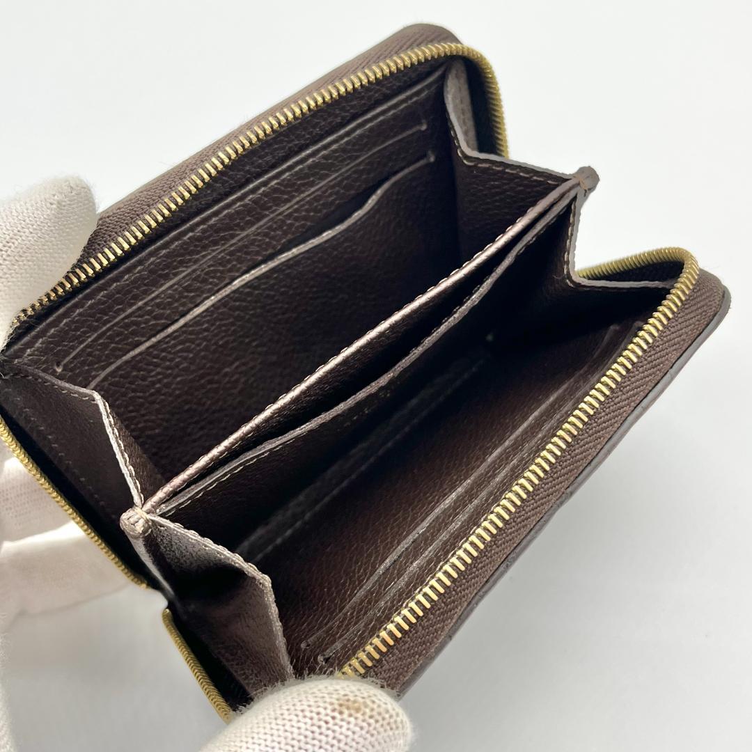 ルイヴィトン　ジッピー　パース　アンプラント　ダークブラウン　箱付き