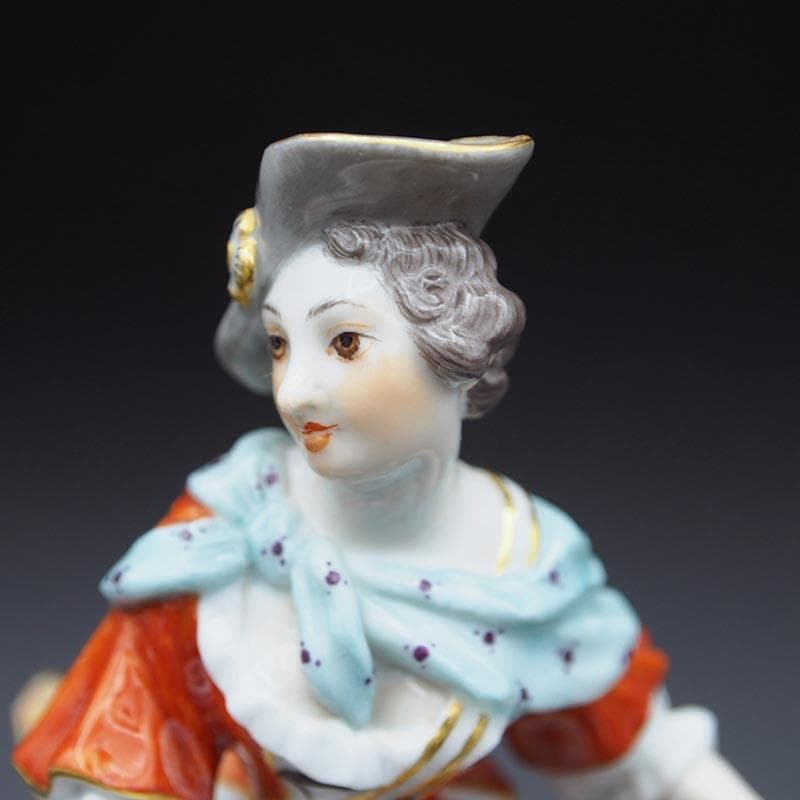 マイセン 宮廷の楽隊 ハーディ・ガーディ奏者 １級品 マイヤー造形