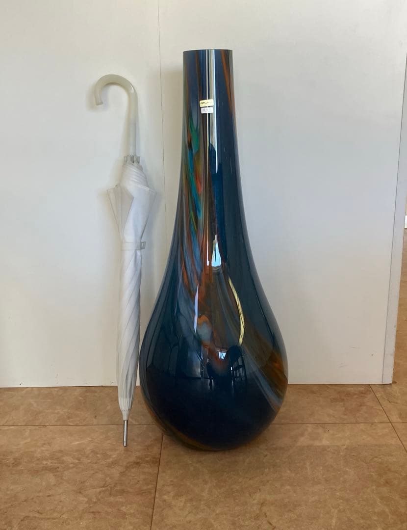 大きなガラス花瓶　　高さ71㎝　特大サイズ　フラワーベース