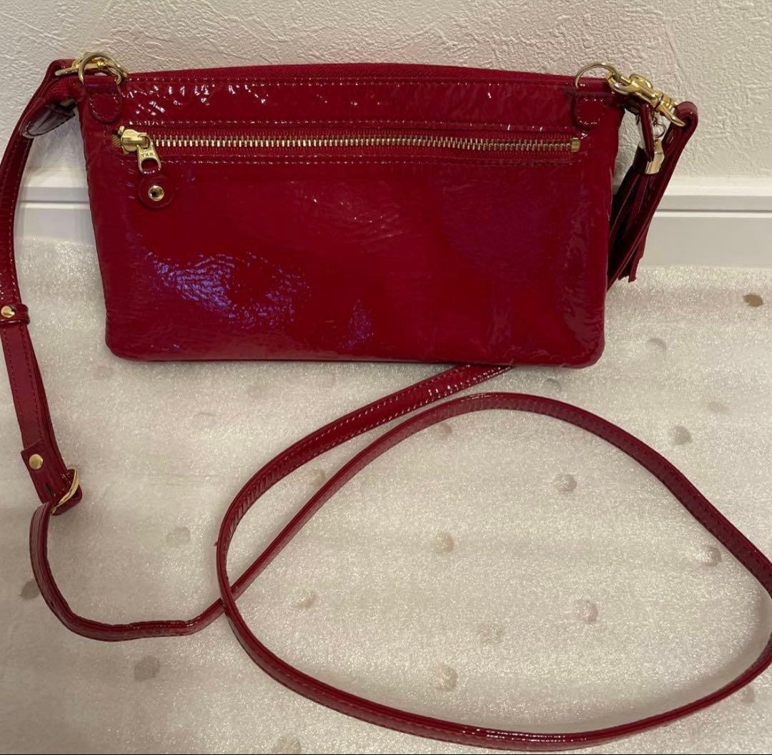 ATAO アタオ ブーブー ショルダーポシェット 財布 斜め掛け レッド 正規品