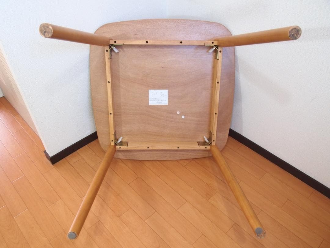 【美品】タンスのゲン 2人用 ダイニングテーブル/WRT38テーブル ウッド家具