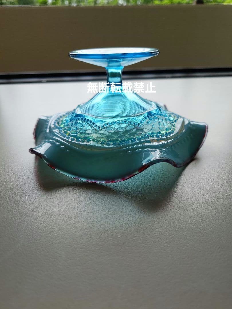 オールドフェントン　コンポート　レア　ガラス　FENTON