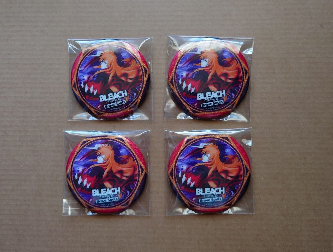 BLEACH Brave Souls 缶バッジ 黒崎一護 2周年 レア4点