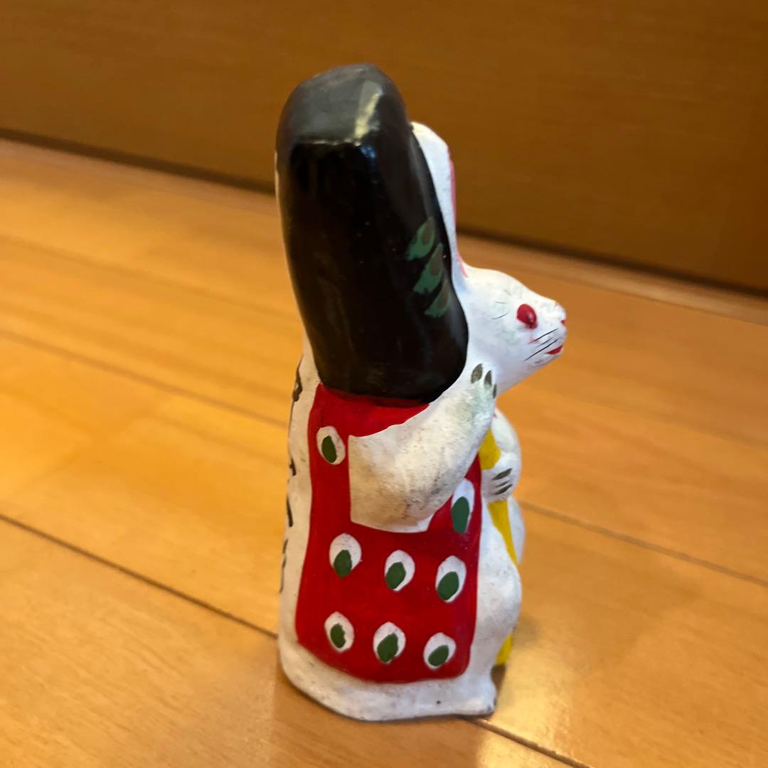 中山土人形の「山姥金時と鉞兎・一対」　伝統工芸品　郷土玩具