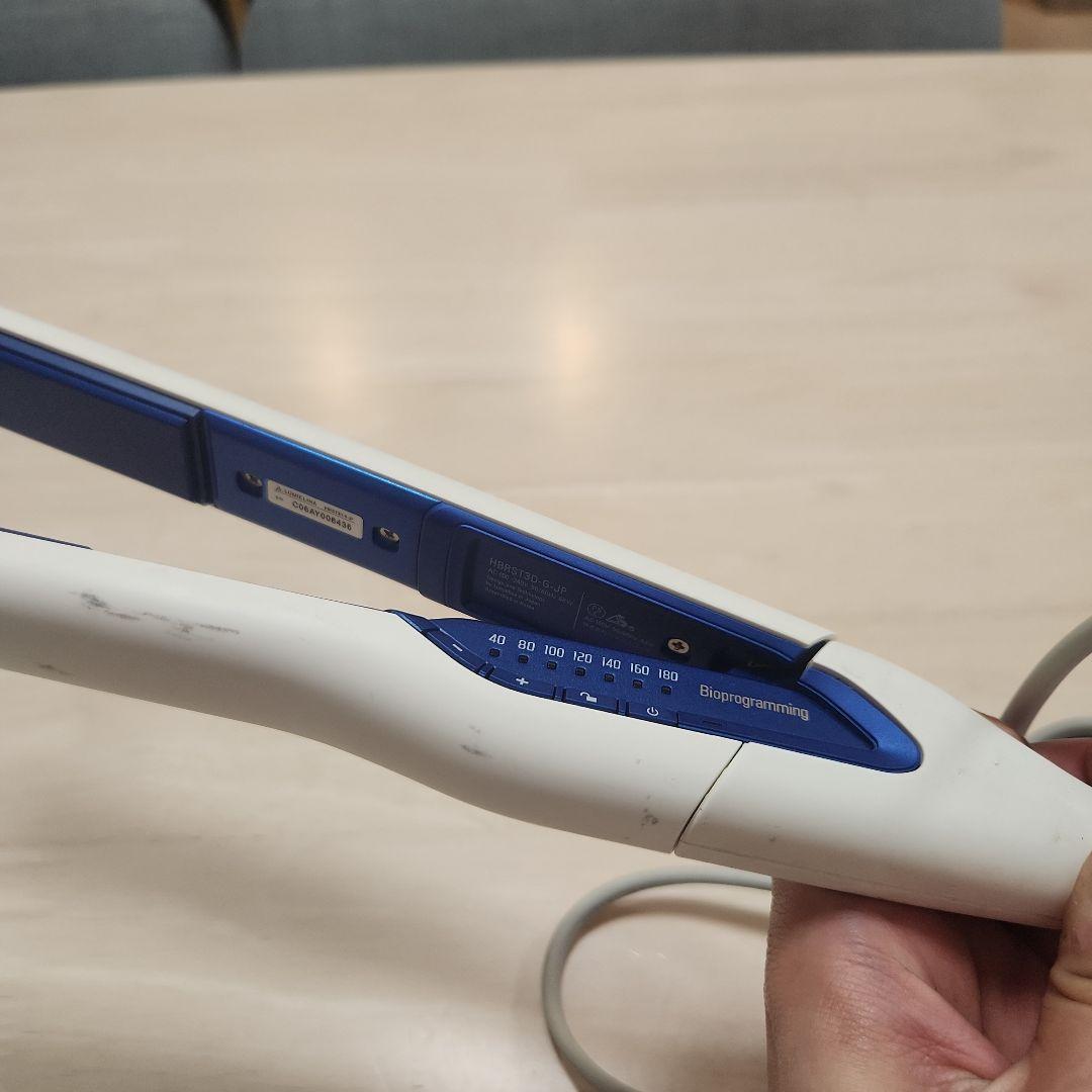 3D Plus ストレートヘアアイロン ホワイト/ブルー