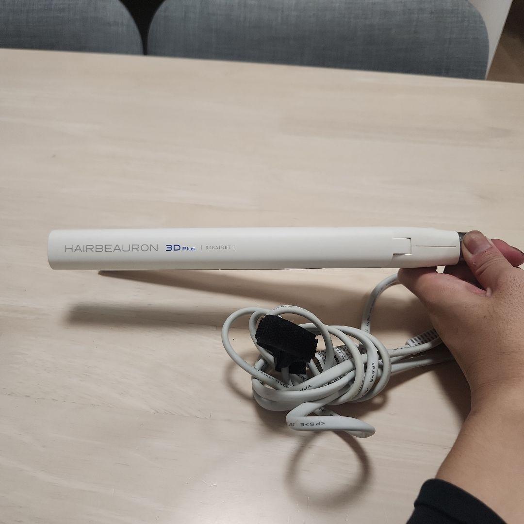 3D Plus ストレートヘアアイロン ホワイト/ブルー