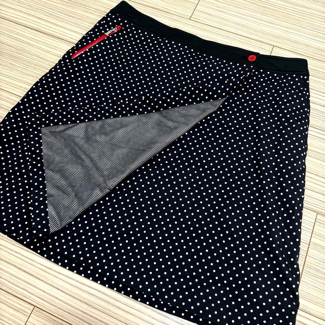 【美品】LANVIN SPORT セットアップ　水玉　パーカー　スカート