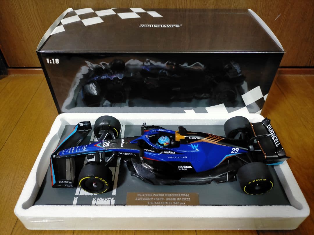 PMA 1/18 ウィリアムズ F1 FW44 アルボン 2022 マイアミGP