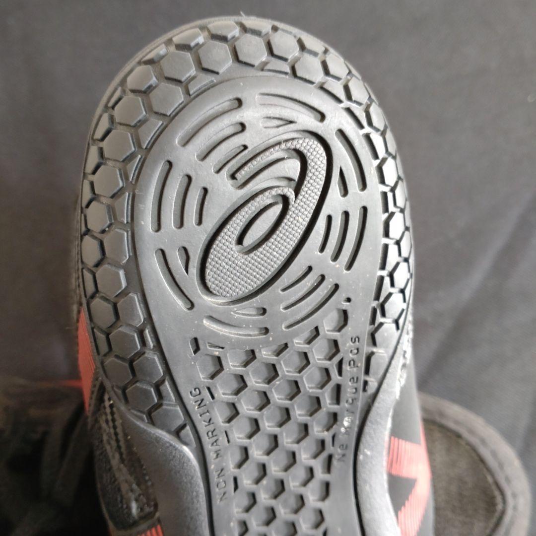 【美品】asics MATCONTROL 2 ブラックレッド 25.5センチ