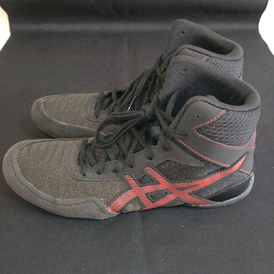 【美品】asics MATCONTROL 2 ブラックレッド 25.5センチ