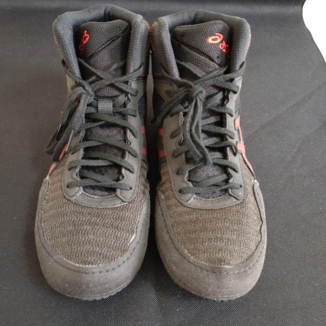 【美品】asics MATCONTROL 2 ブラックレッド 25.5センチ