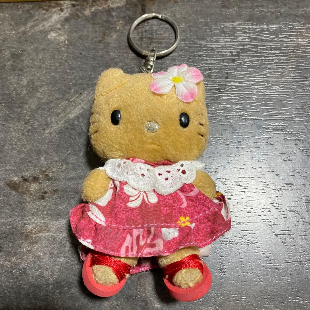 激レア！当時物　ハローキティ　日焼け　ハワイ　ぬいぐるみキーホルダー　レトロ 9