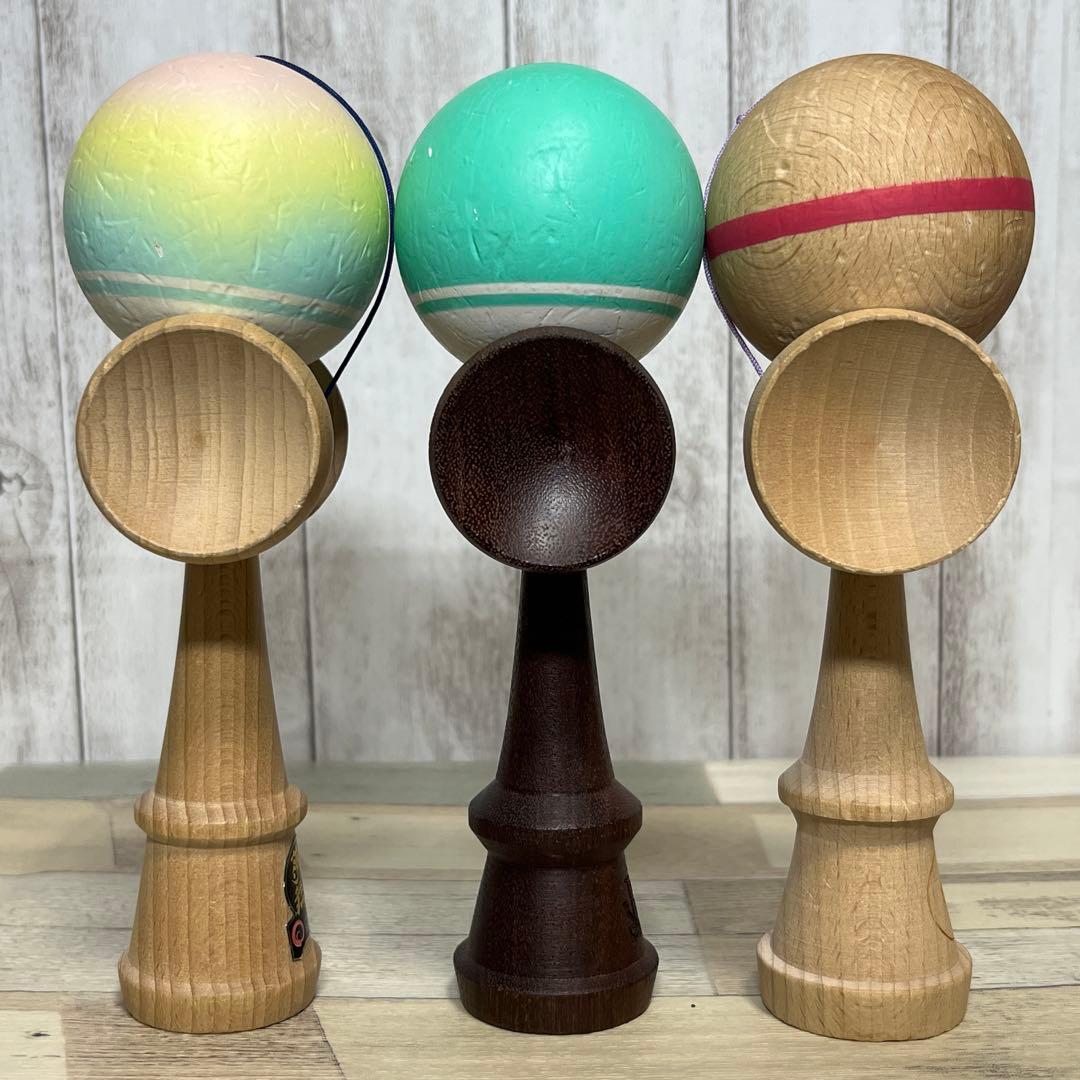 夢元無双 JAC ALL けん玉中古3本セット スーラボ玉　mugenmusou