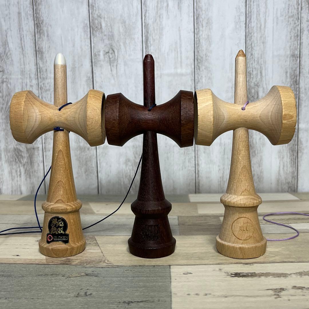 夢元無双 JAC ALL けん玉中古3本セット スーラボ玉　mugenmusou