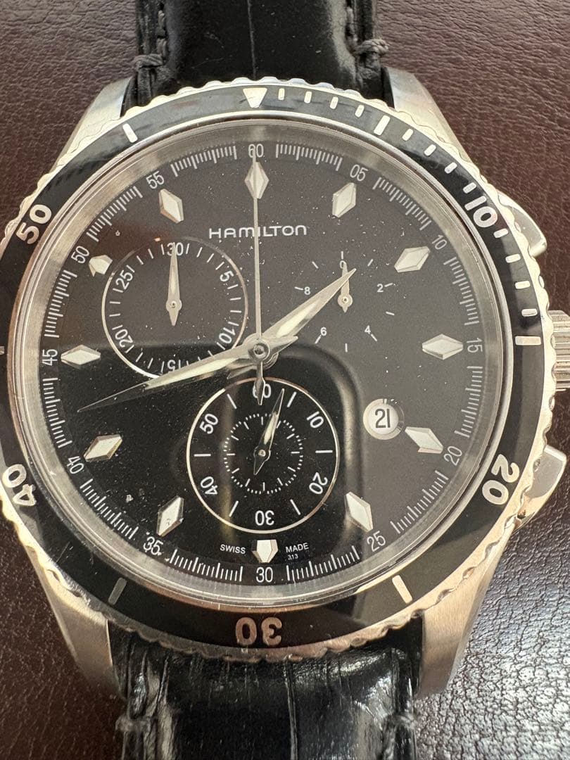 HAMILTON クロノグラフ ブラック腕時計i