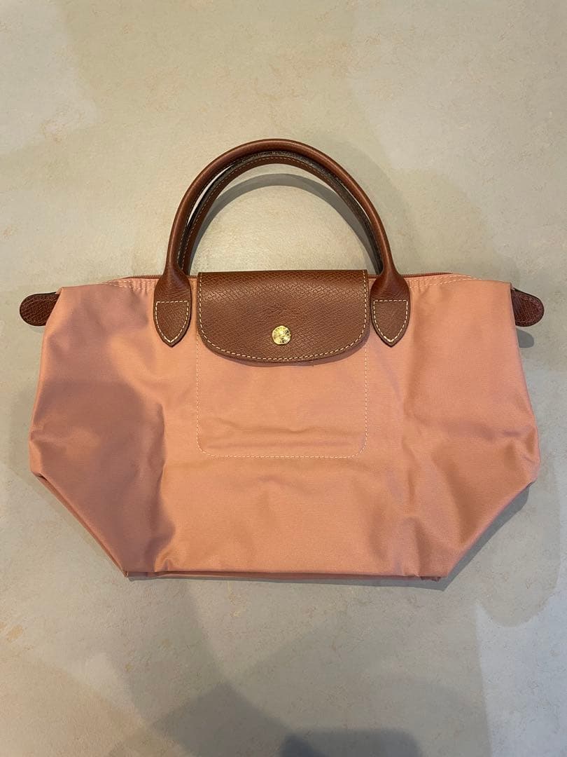 ロンシャン　ピンク ナイロン ハンドバッグ　ルプリアージュ