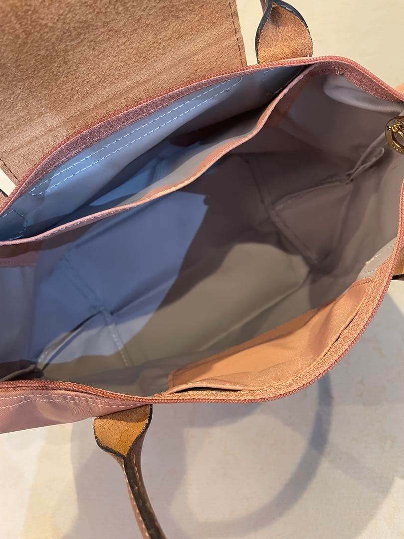 ロンシャン　ピンク ナイロン ハンドバッグ　ルプリアージュ