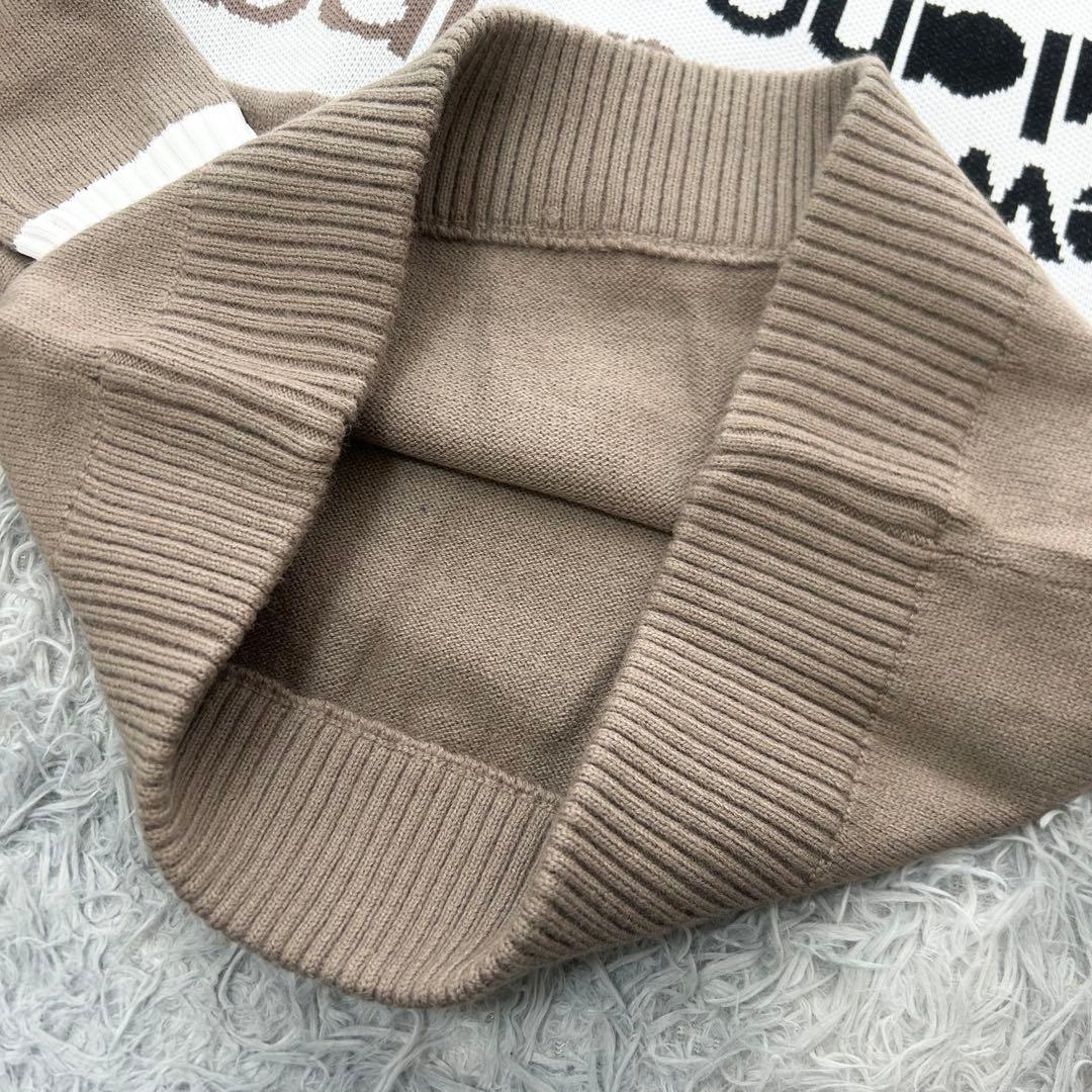 新品　ニューバランスゴルフ　ニット　セーター　モックネック　ベージュ　サイズ1