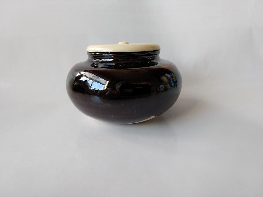 桶谷定一 大海茶入 仕覆 亀甲龍紋緞子 茶道具 共箱 茶入 新品 未使用 保管品