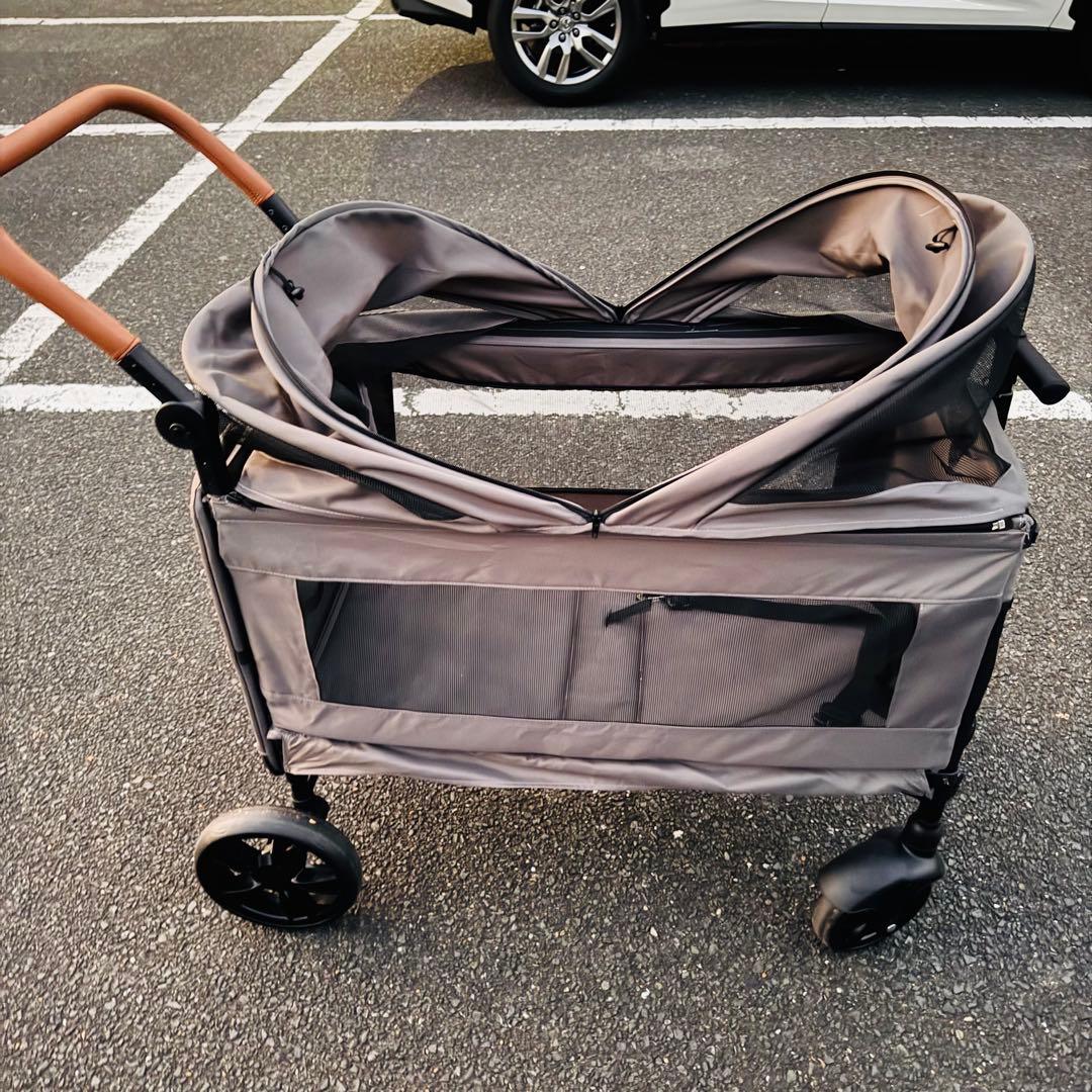 【使用回数10回未満‼️】ペットカート スロープ付き　大型犬　中型犬　多頭飼い