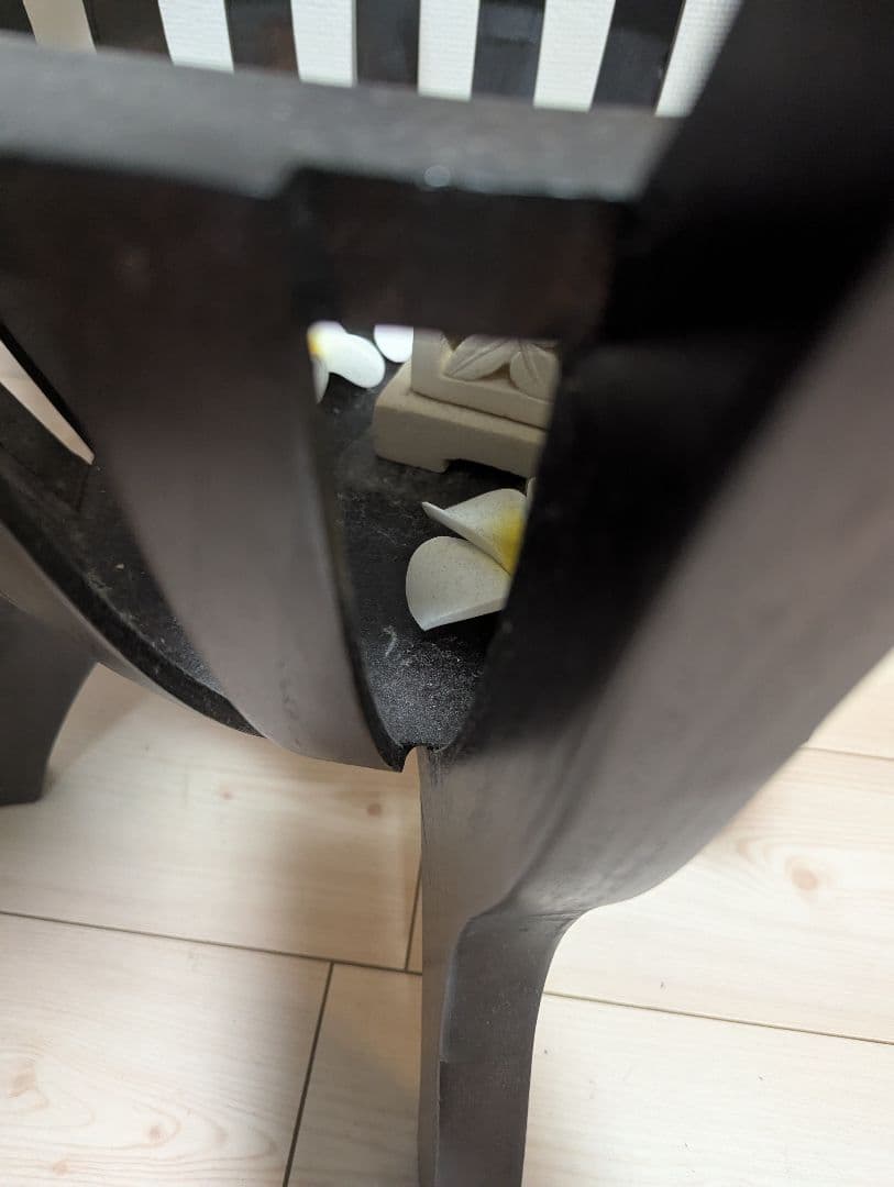 アジアン・バリ家具　木製ガラストップ円形テーブル