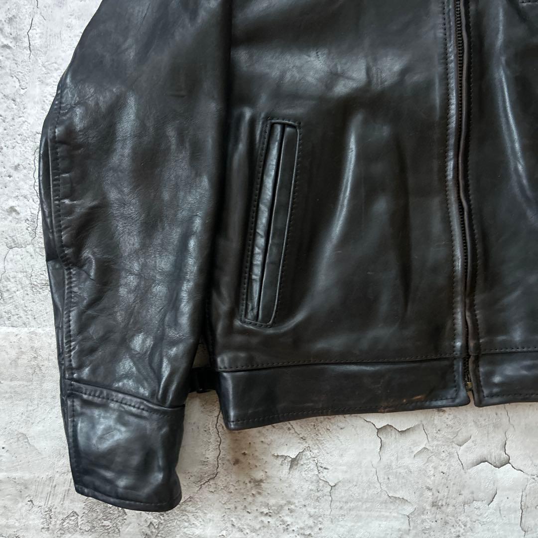 AERO LEATHER ホースハイド ハイウェイマン レザージャケット 38