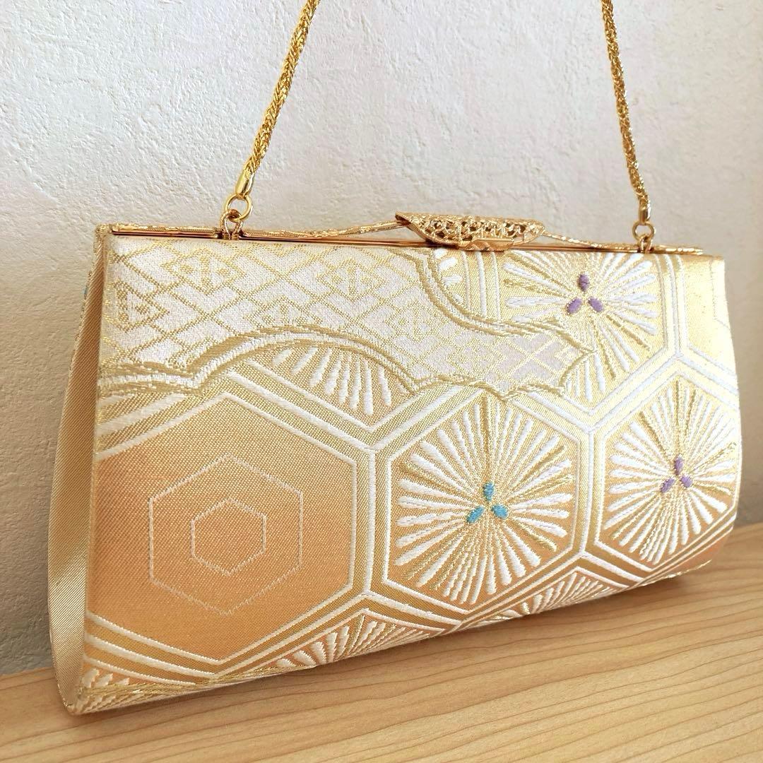 礼装　和装バッグ草履セット　金銀糸　結婚式　入学式　成人式