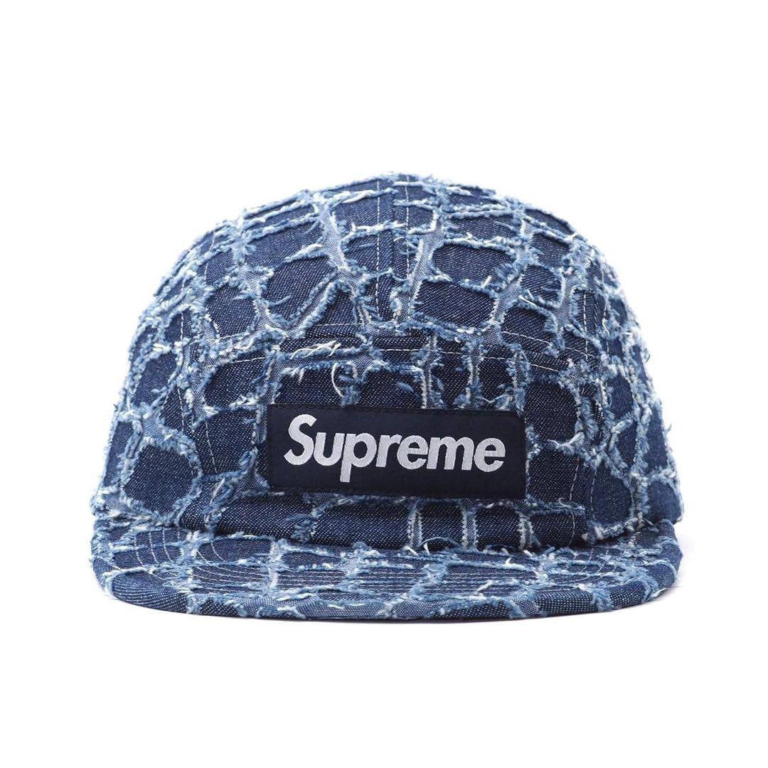 Supreme デニムキャップ ダメージ加工
