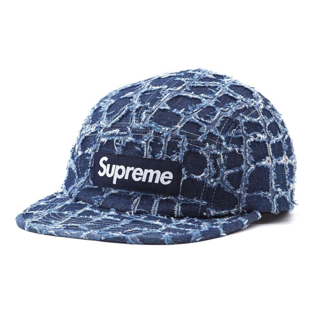 Supreme デニムキャップ ダメージ加工
